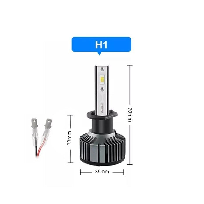 Set 2 becuri LED H1, 100W, COB, 12000 lumeni cu lumina alb-rece