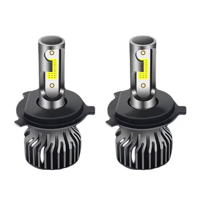 Ρυθμίστε 2 λαμπτήρες LED LED H4 COB, 100W, 12000 lumens, λευκό κόκκινο φως