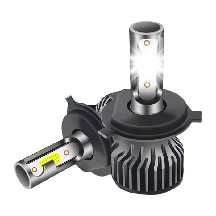 Set 2 LED LED-izzók H4 COB, 100W, 12000 lumen, fehérvörös fény