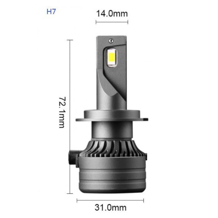 Ρυθμίστε 2 λαμπτήρες LED LED, 180W, 6000K, CANBUS 16000LM