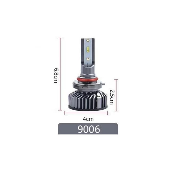 Комплект от 2 LED крушки HB4 - 9006, 100W, COB, 12000LM, 6000K, бяла светлина