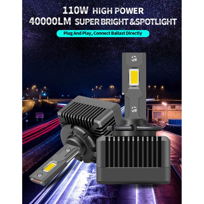 Задайте 2 Auto D1s LED 35W, 10000 LM, 6500K за VW, BMW, Audi