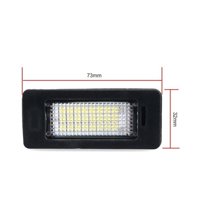 Set 2 lampi LED pentru numar auto, fara eroare de bec ars, compatibil BMW, lumina alb-rece