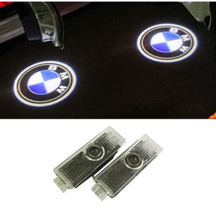 Állítsa be a 2 LED -es lámpát az autóajtóhoz kompatibilis a BMW logóval