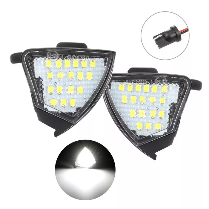 Set 2 lampi LED sub oglinda - puddle lights, 6500k alb-rece, lumini oglinzi