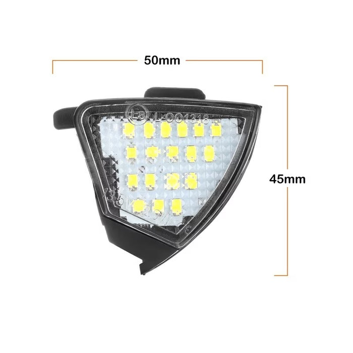 Set 2 lampi LED sub oglinda - puddle lights, 6500k alb-rece, lumini oglinzi