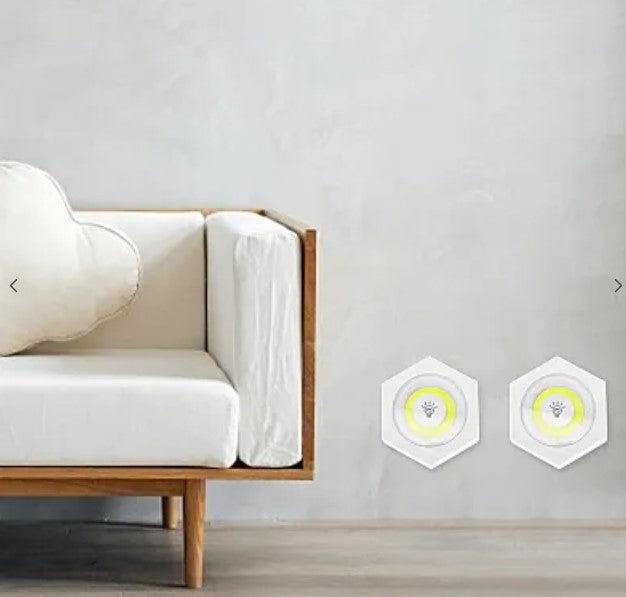 Σετ 3 LED COB Hexagonal Lamps με τηλεχειριστήριο και μεμονωμένα κουμπιά