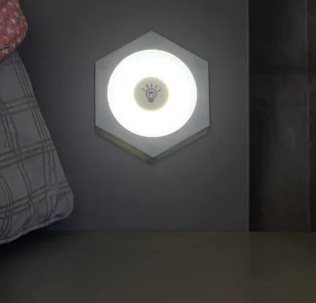 Σετ 3 LED COB Hexagonal Lamps με τηλεχειριστήριο και μεμονωμένα κουμπιά