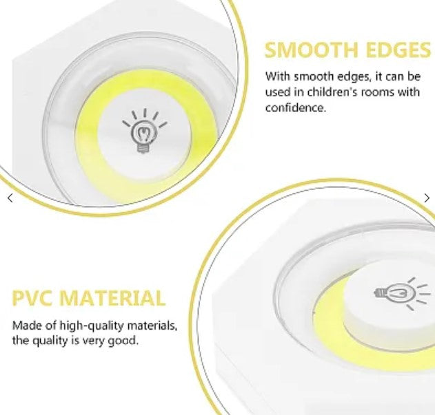 Σετ 3 LED COB Hexagonal Lamps με τηλεχειριστήριο και μεμονωμένα κουμπιά