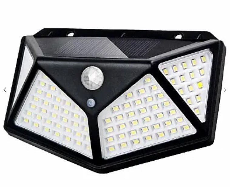 Комплект от 3 Ultra 100 LED слънчеви лампи със сензор за движение и светлини 3 режима на осветление