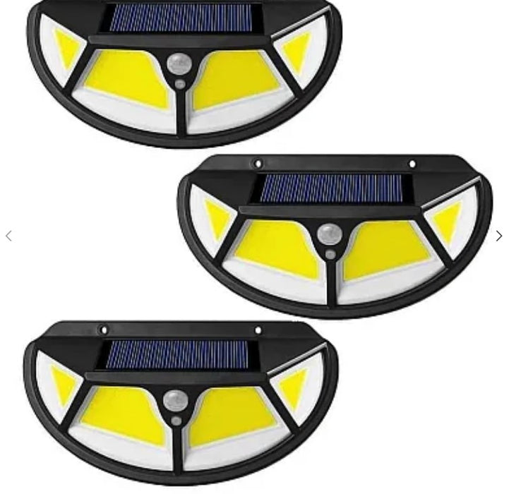 Set 3 x Solar Lámpa SH -122 LED COB mozgásérzékelővel és könnyű 3 világítási módokkal