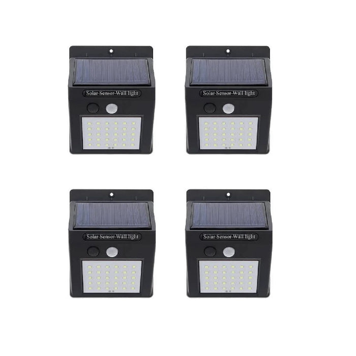 Set 4 Lampi Solare BRIGHT 30 LED cu senzor de miscare si lumina 1 mod ILUMINARE