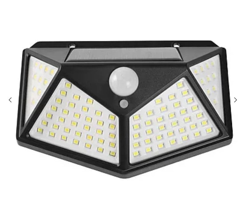 Σετ 4 ηλιακών λαμπτήρων Ultra 100 LED, με αισθητήρα κίνησης και φωτιστικά 3 φωτισμού