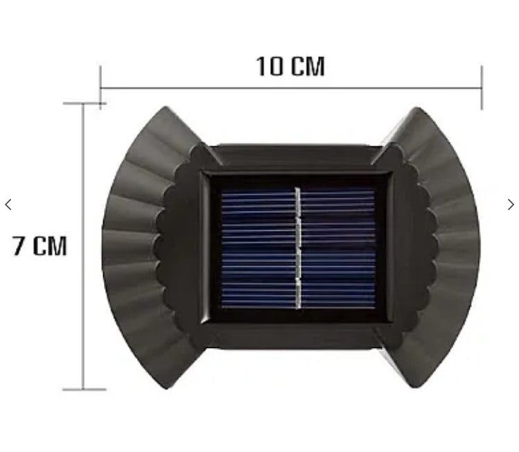 Set 4 Lampi solare cu lumina bidirectionala 8 led/lampa