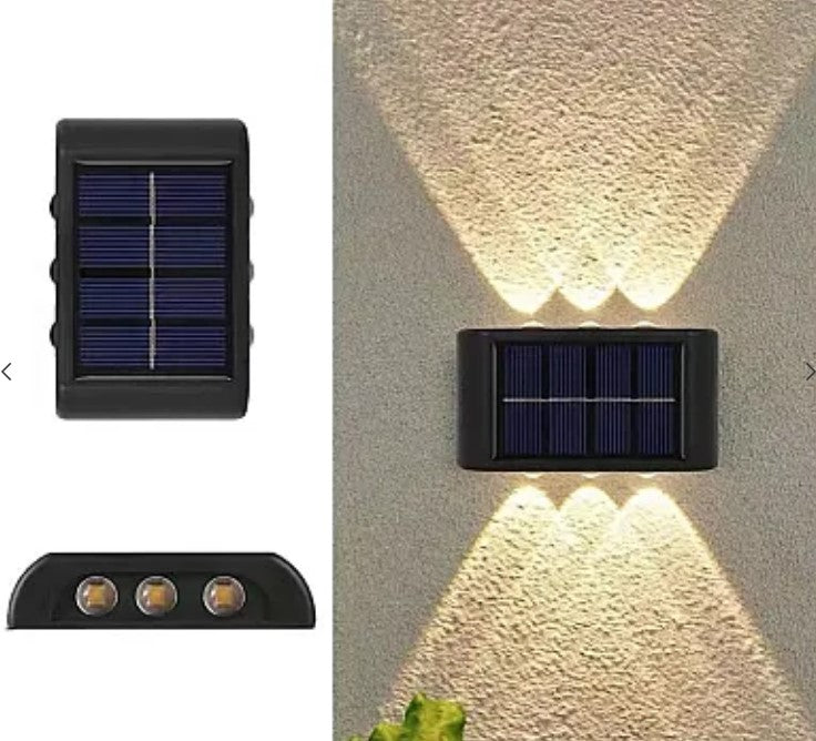 4 Wall Solar Lámpa készlete YF 801 6 IP65 LED -rel