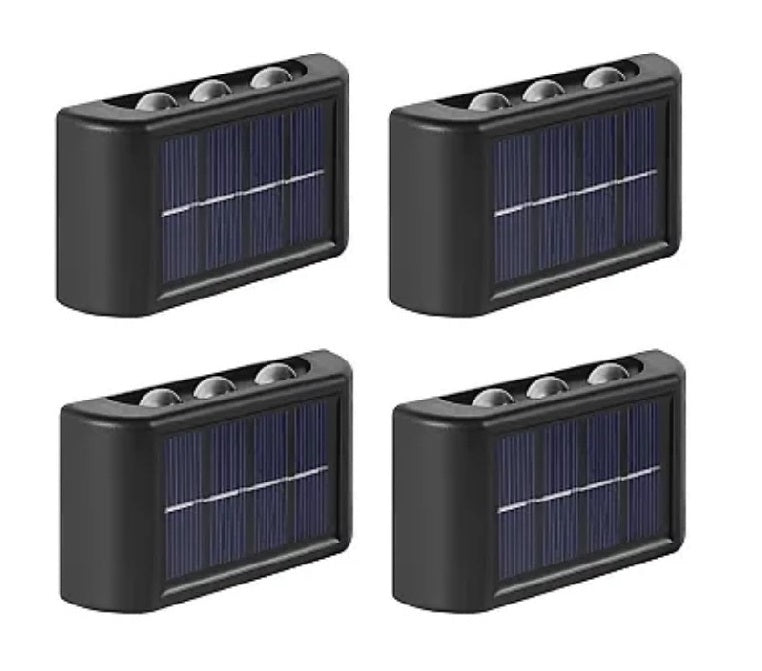 4 Wall Solar Lámpa készlete YF 801 6 IP65 LED -rel