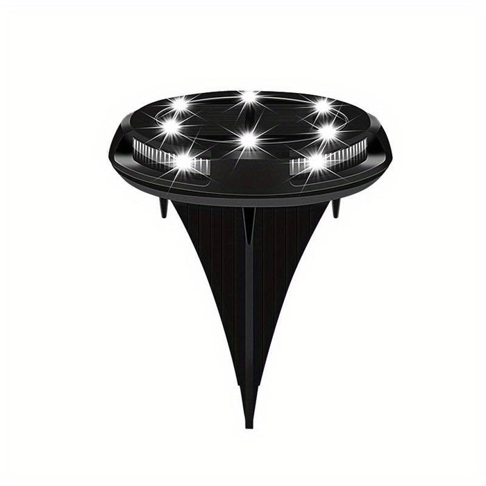 Set 4 x Lampi solare decorative pentru gradina, alee, gazon, piscina sau terasa, negru