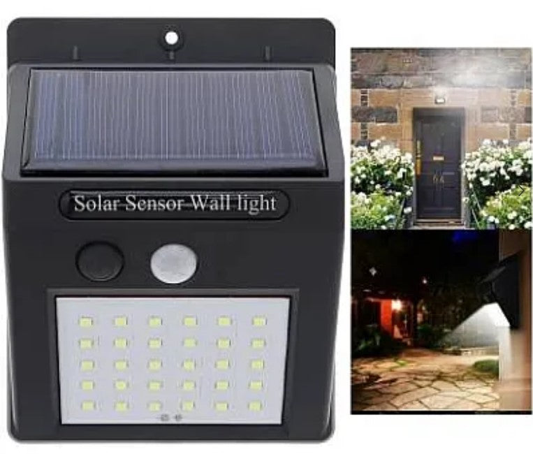 Set 5 Lampi Solare BRIGHT 30 LED cu Senzor de Miscare si Lumina 1 Mod ILUMINARE