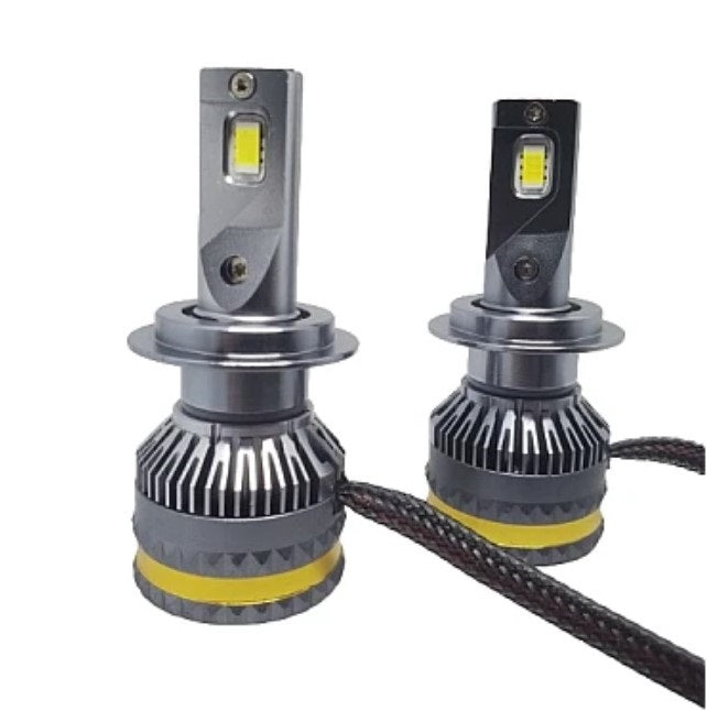 Set becuri LED H4 A8 Canbus, 100W, 15000Lm, 6000K, lumina alba-rece