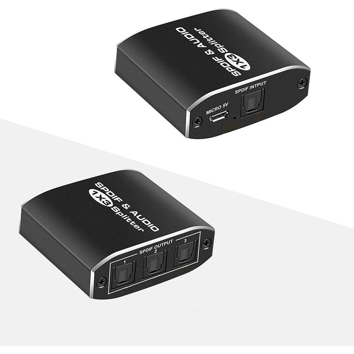 Splitter Audio Toslink SPDIF Unidirectional, Suport 4K si 3D