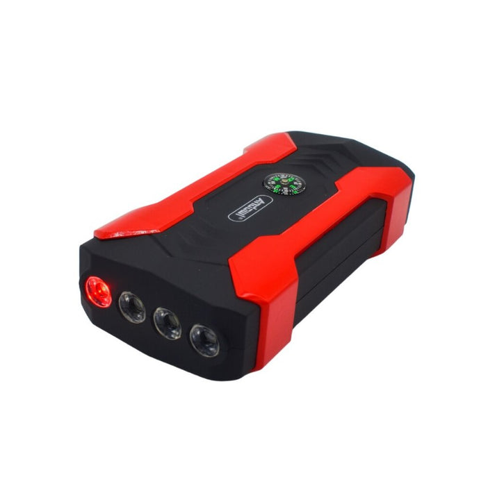 Multifunkcionális CAR-Starter D1030, 15000MAH, 12V-19V Kimenet, 4 USB kimenet, ELETRONIC kijelző, Fekete piros