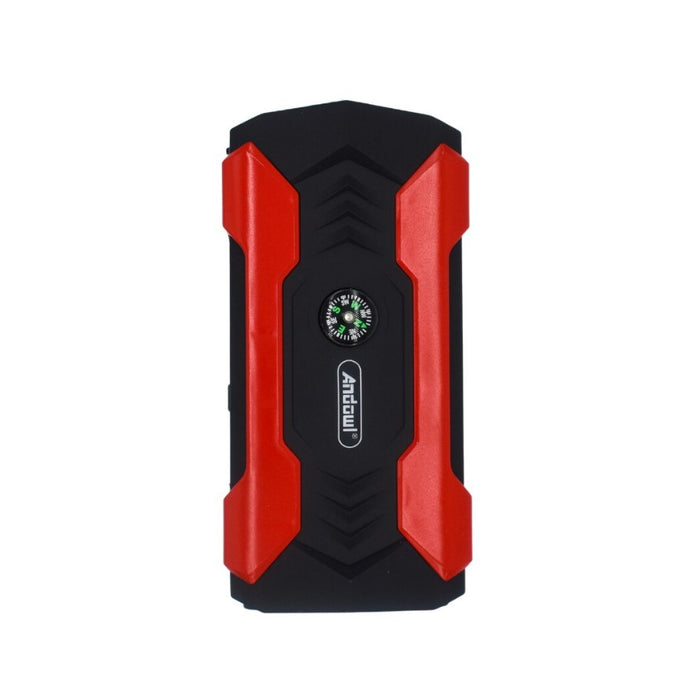 Starter auto multifunctional D1030, 15000mAh, 12V-19V output, 4 iesiri USB, afisaj eletronic, negru cu rosu