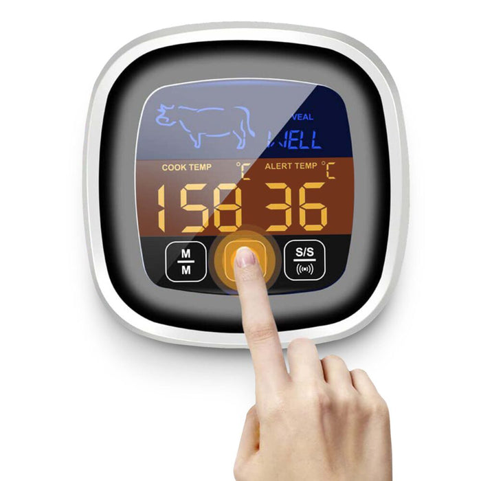 Digitális élelmiszer -hőmérő, húshoz, EK8012, -20 ° C és ~ 300 ° C, fekete -szilárd