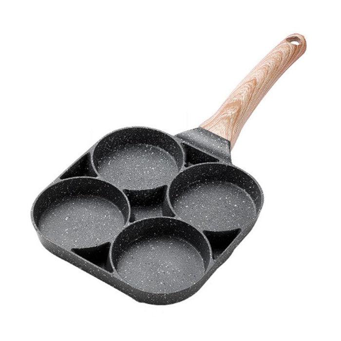 Tigaie cu separator pentru 4 oua, mini pizza, pancake si altele cu invelis antiaderent