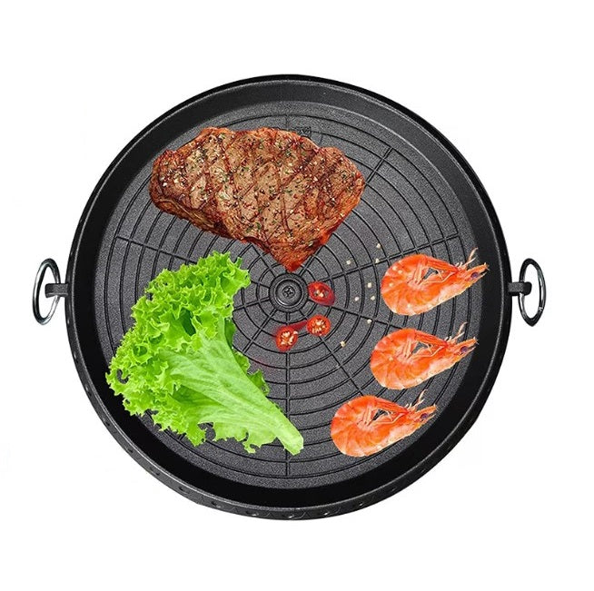 Kerek grill Pan AO78288, 32 cm, nem -stick, fekete réteggel