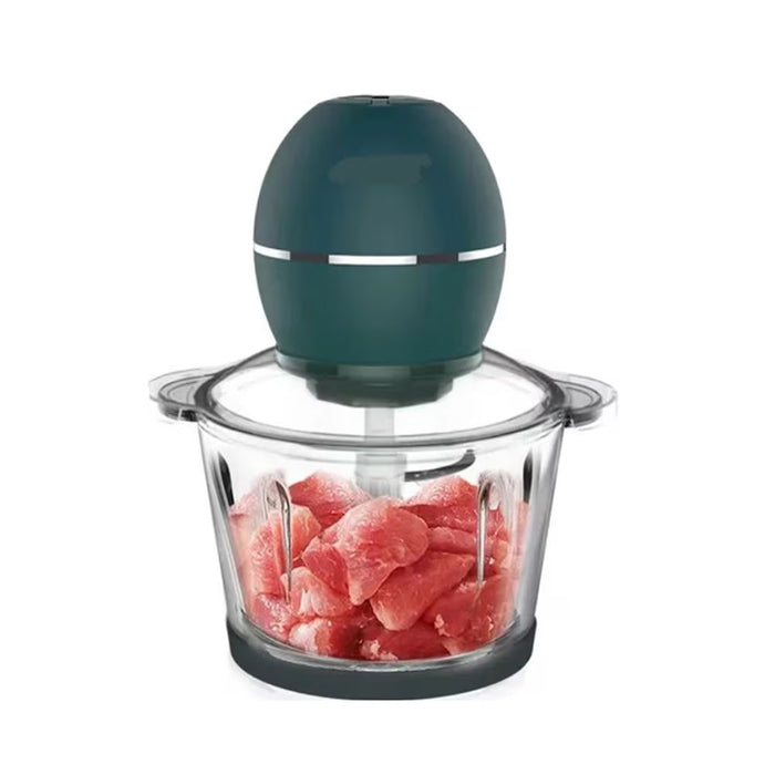 Tocator de carne, legume si fructe, 3L, 300W, cu 4 lame, verde-transparent