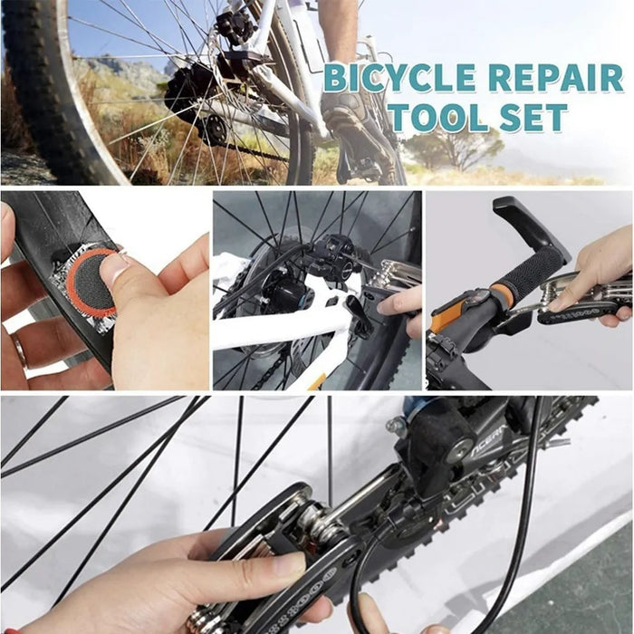 Trusa cu chei si kit de reparatie pentru bicicleta, 16 Piese