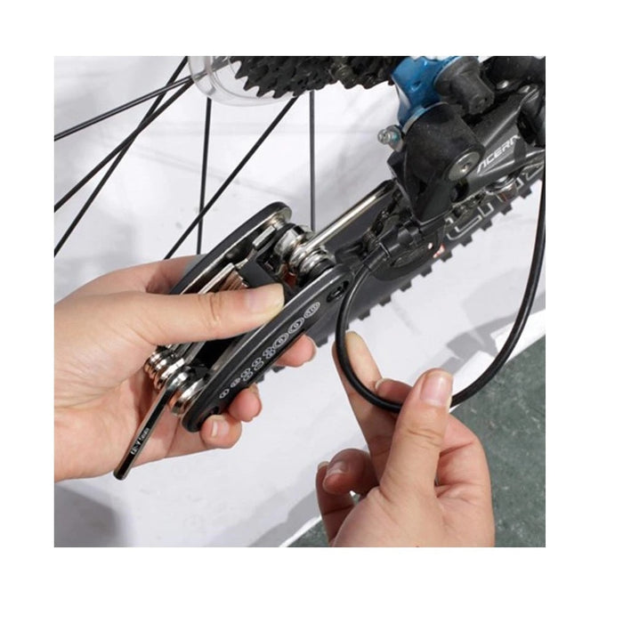 Trusa cu chei si kit de reparatie pentru bicicleta, 16 Piese