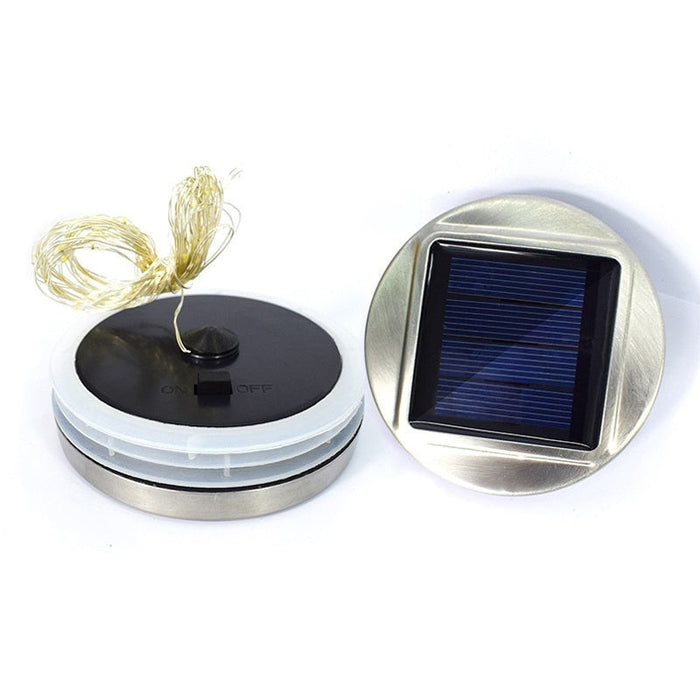 LED Solar Lamp Type Q-TL60 βάζο, έγχρωμο φως, με αισθητήρα φωτός και λαβή