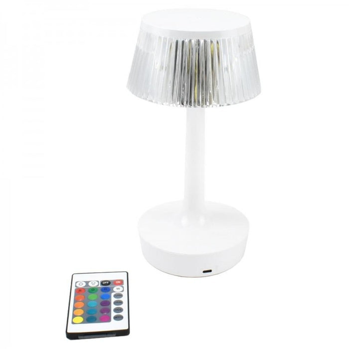 Масова лампа, декоративна лампа с RGB светодиод и дистанционно управление, бяло