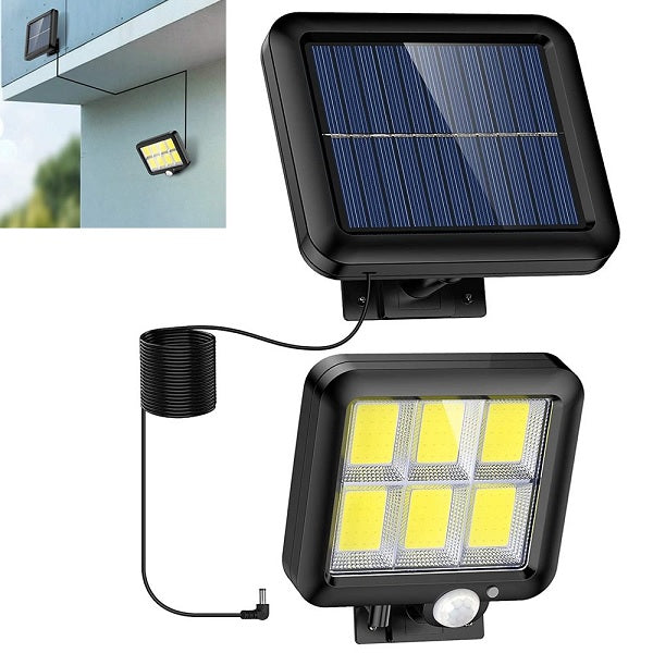 Solar Lámpa 120 LED -es COB 30W eltávolítható panelrel, fény/mozgásérzékelő