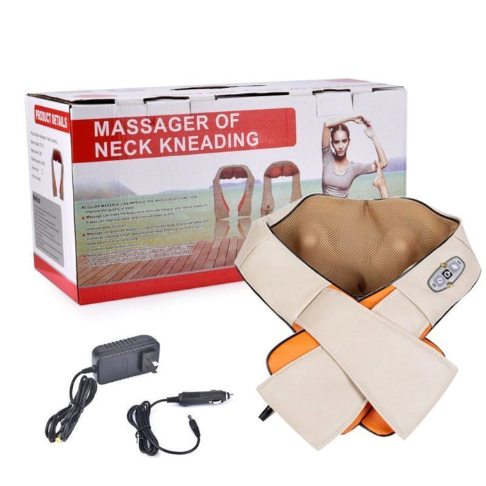 Устройство за масаж на цервикален масаж с инфрачервена функция с топки и отопление, мощност 24W