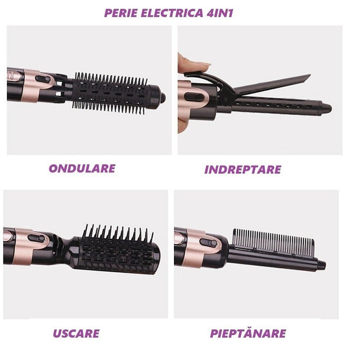 Perie Electrica 4 in 1,Ondulare/Uscare/Piaptanare/Indreptare