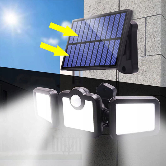 Lampa Solara 171 COB LED, Putere 120 W, Panou Detasabil