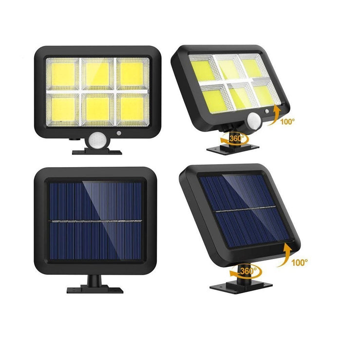 Set 2 x Solar Lámpa 120 LED -es COB 30W, eltávolítható panel