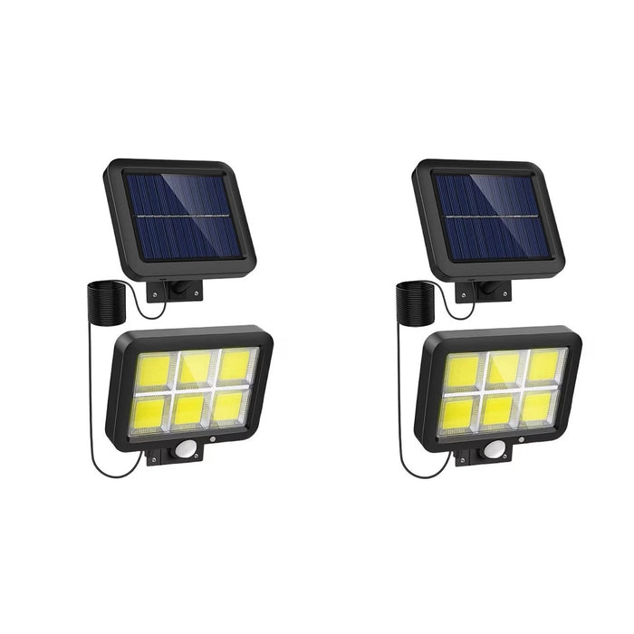 Set 2 x Solar Lámpa 120 LED -es COB 30W, eltávolítható panel