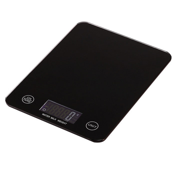 Електронни кухненски везни, LCD екран, до 5 кг, 1g точност, черно