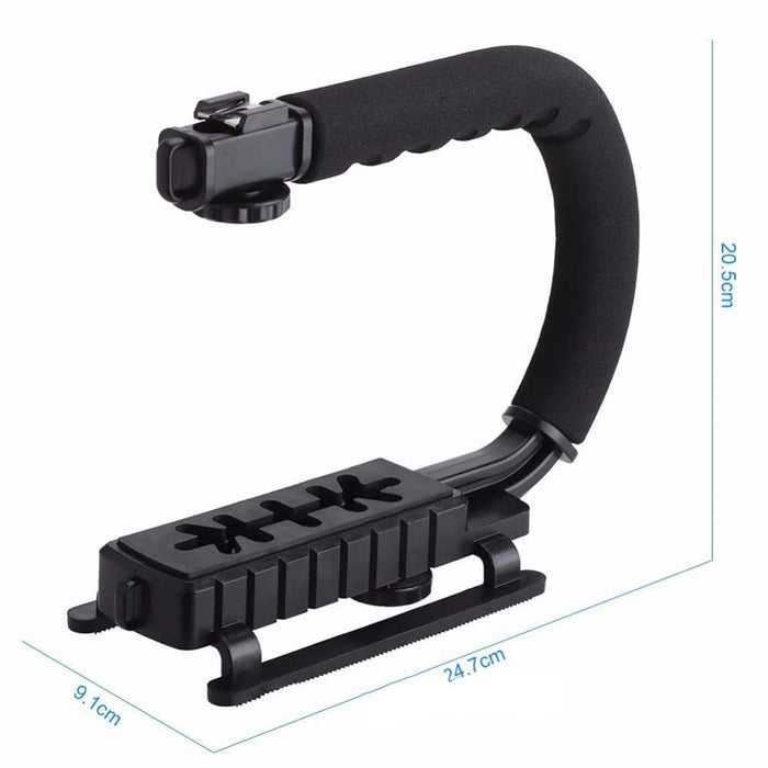 Stabilizator Imagine, pentru Camera Video si Aparat Foto, Portabil, Forma de U