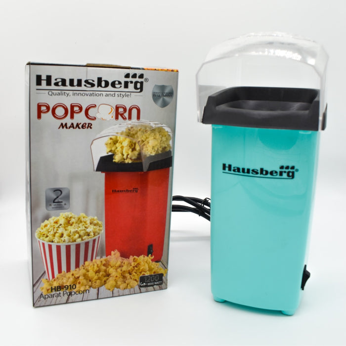 Aparat electric pentru popcorn, rapid, cu aer cald, fara ulei, putere 1200W, Hausberg