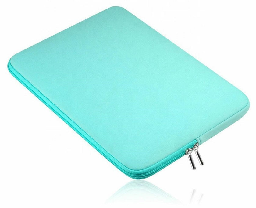 Защитен и транспортен калъф за лаптоп или неопрен таблет, размер 14-15.6 инча, тюркоаз