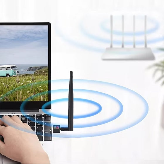 Antena WiFi N - Adaptor WiFi retea wireless, USB 2.0, 2.4 GHz, pana la 600Mbps