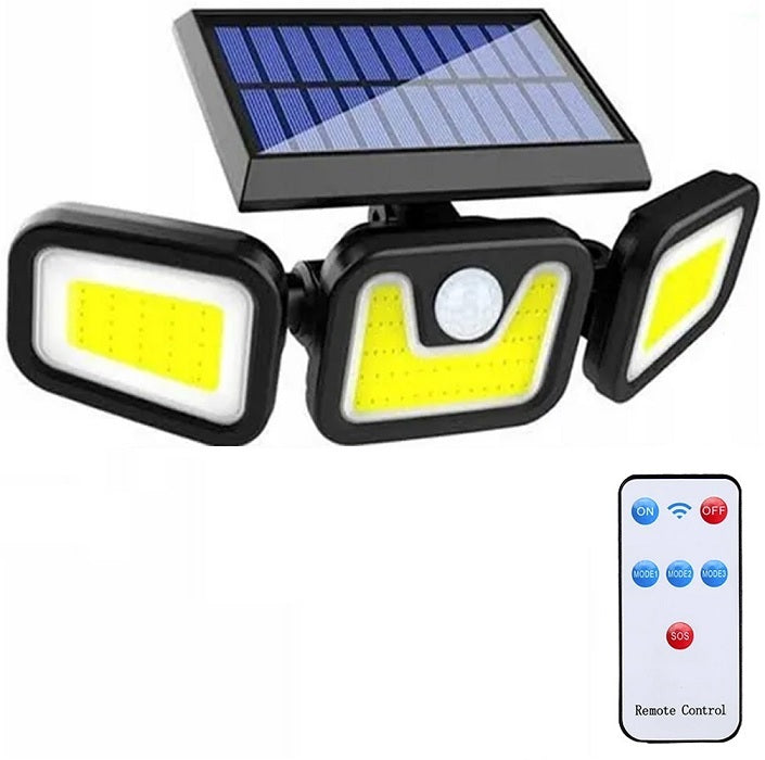 Solar Lámpa 103 COB LED WELORA®, Power 120 W, fekete